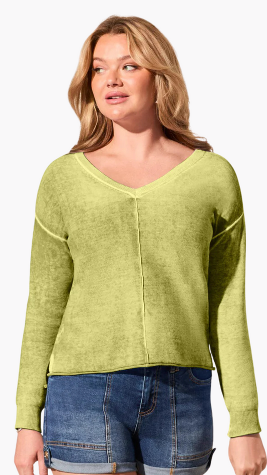 Lightweight Cotton Special Wash Sweater. Style TR5394O-4739