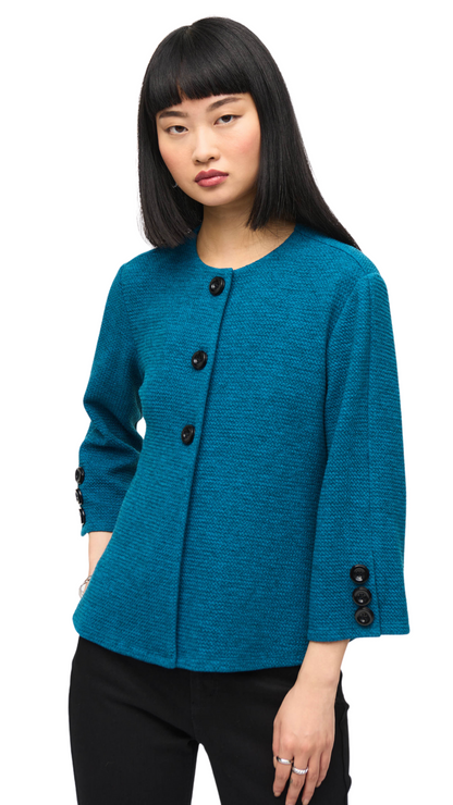 Jacquard Sweater Knit Jacket. Style JR243094