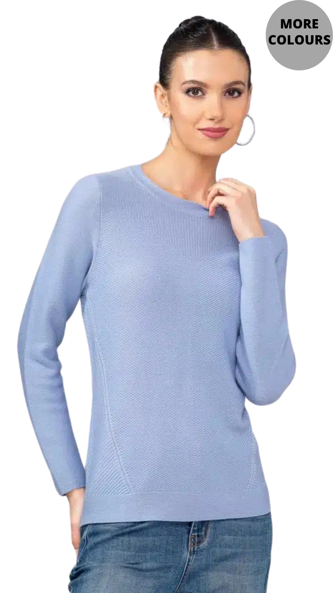 Multi Textured Knit Sweater. Style Style ALSA44180