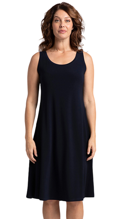 Nu Short Black Tank Dress. SI28176BLK