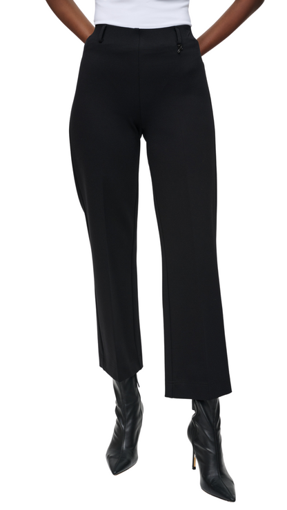 Heavy Knit Straight Pull On Cropped Pant. Style JR243049