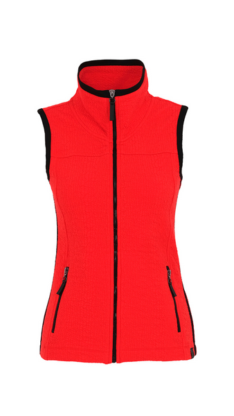 Textured Vest in Black or Red. Style DOLC73212