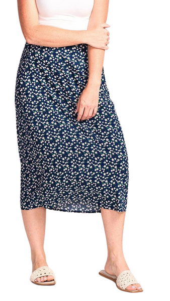 Latana Mini Floral Print Skirt. Style PM20169N