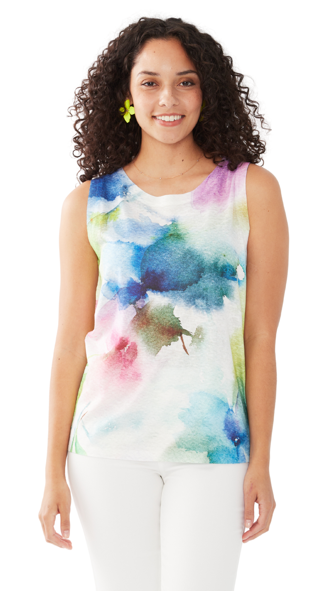 Watercolour Jersey Tank Top. Style FD3450451