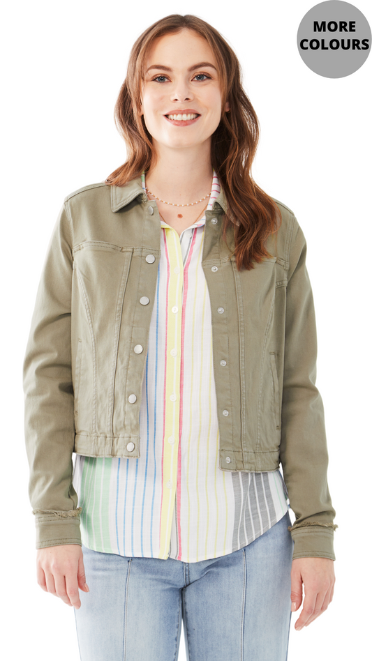 Euro Twill Cropped Jacket. Style FD1449511