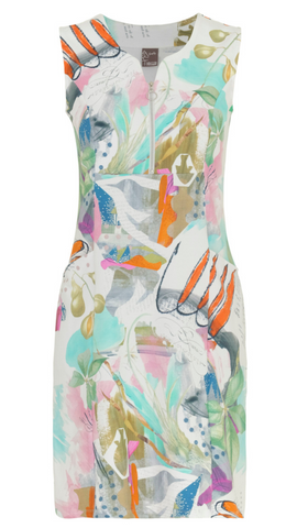 "Heureux d'un Printemps" Artist Print Dress. Style DOLC24605
