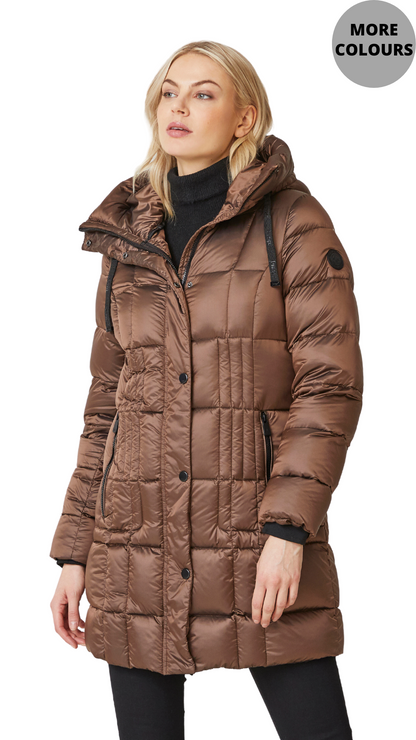 Grid Quilted Lightweight Down FIlled Outerwear. Style JUN2244