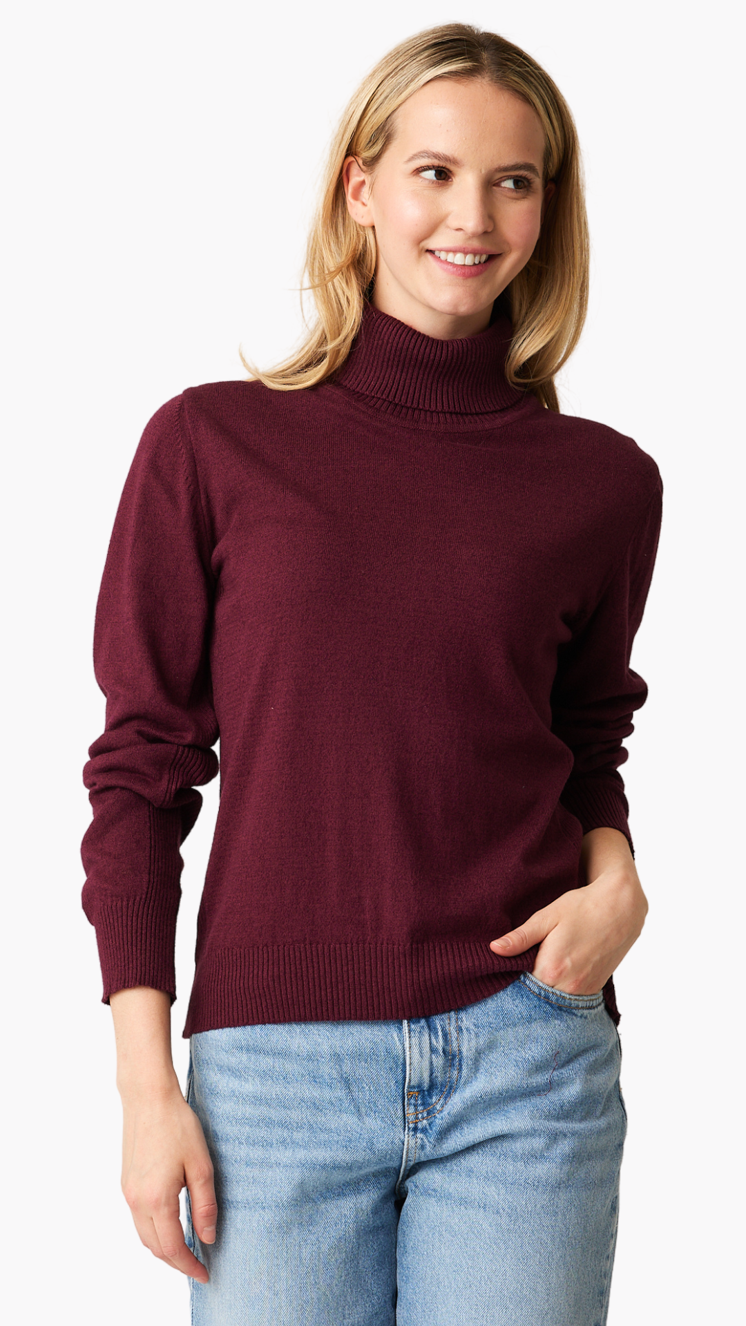 Harlee Ribbed Turtleneck Sweater. Style PH74871