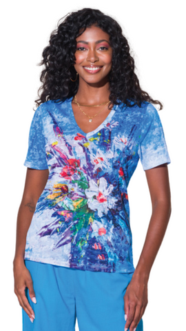 Bouquet Print Lightweight T-Shirt. Style ALSA43419