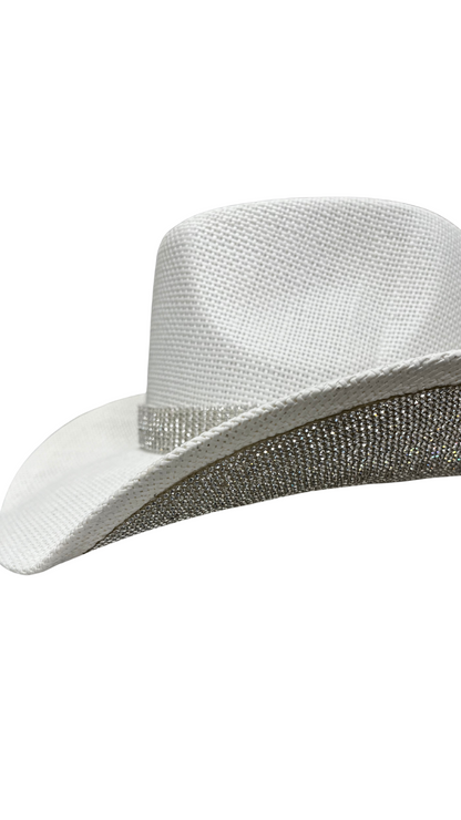 Under Brim Rhinestone Cowboy Hat. Style MODCBC-0029