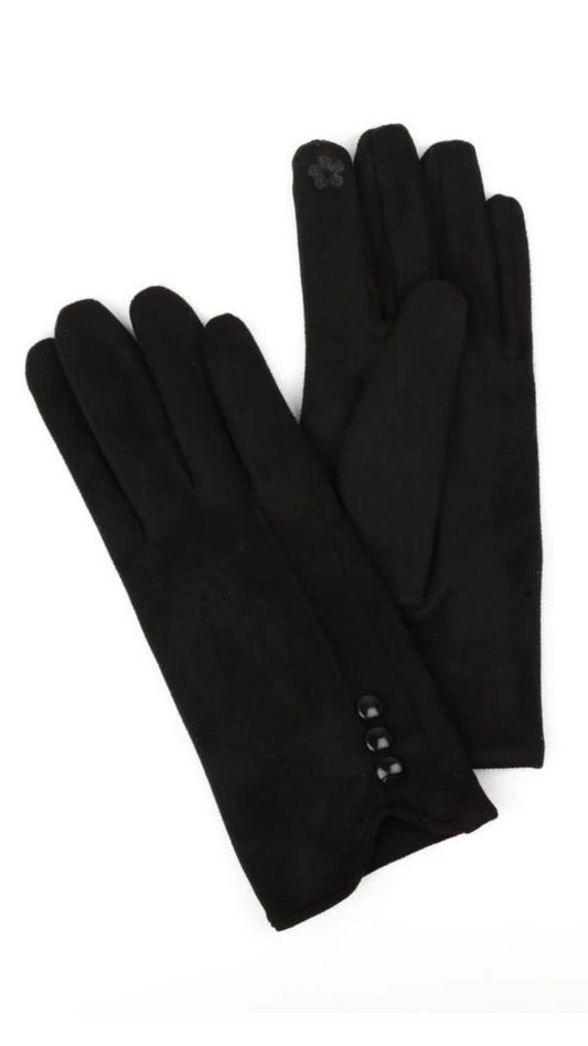 Soft & Stretchy Touchscreen Black Gloves. Style CARA9000-BLK