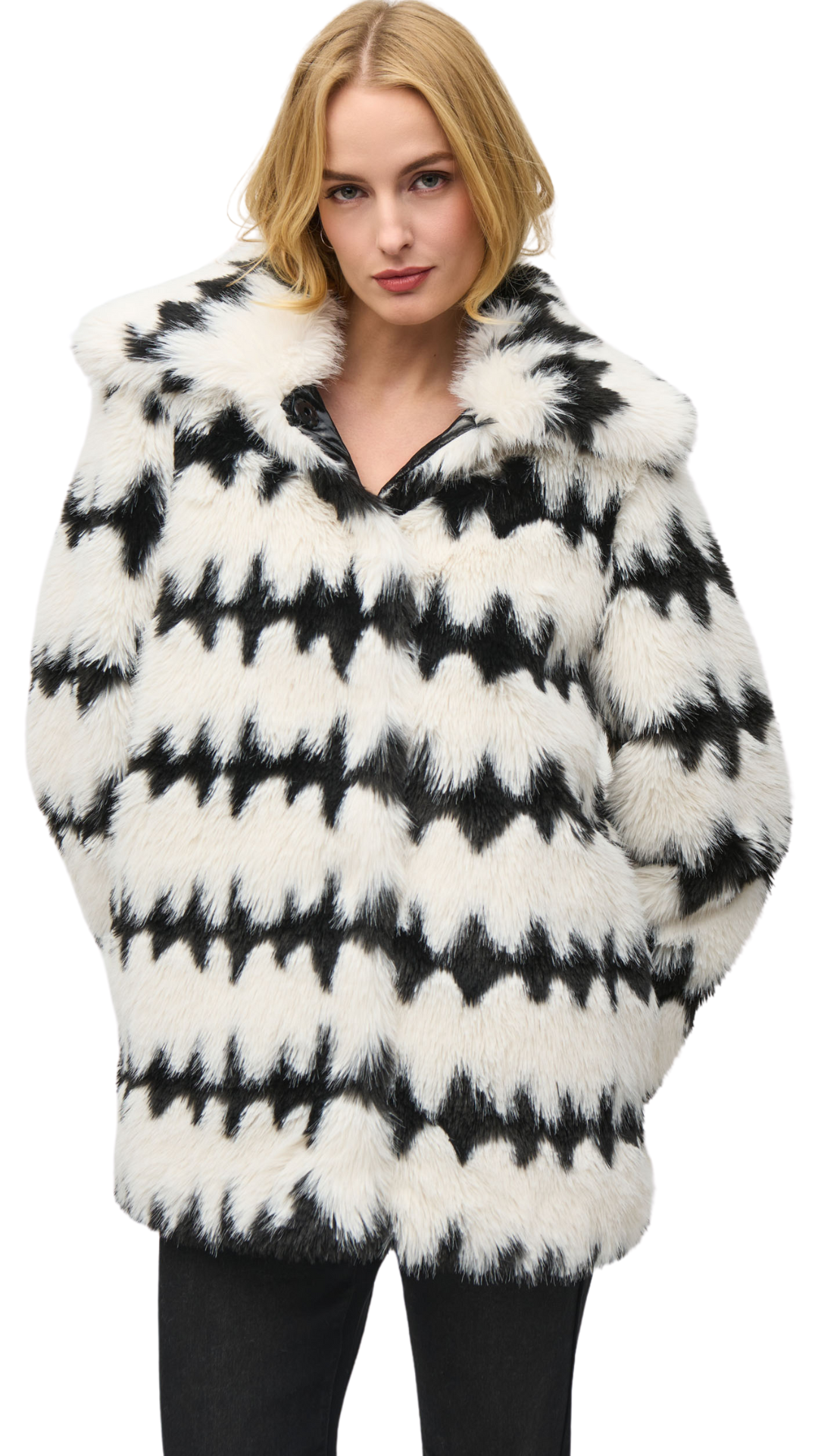 Reversible Faux Fur Outerwear. Style JR244900