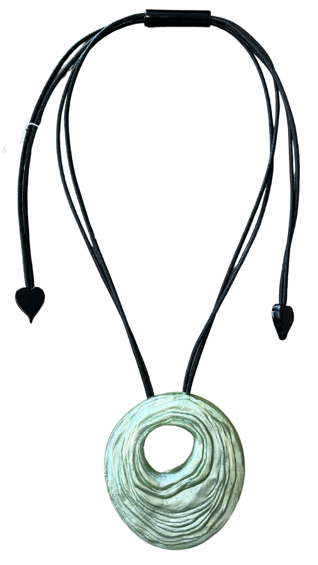 Amalia Collection - Green/Metallic Statement Necklace. Style 1390201GREEQ00