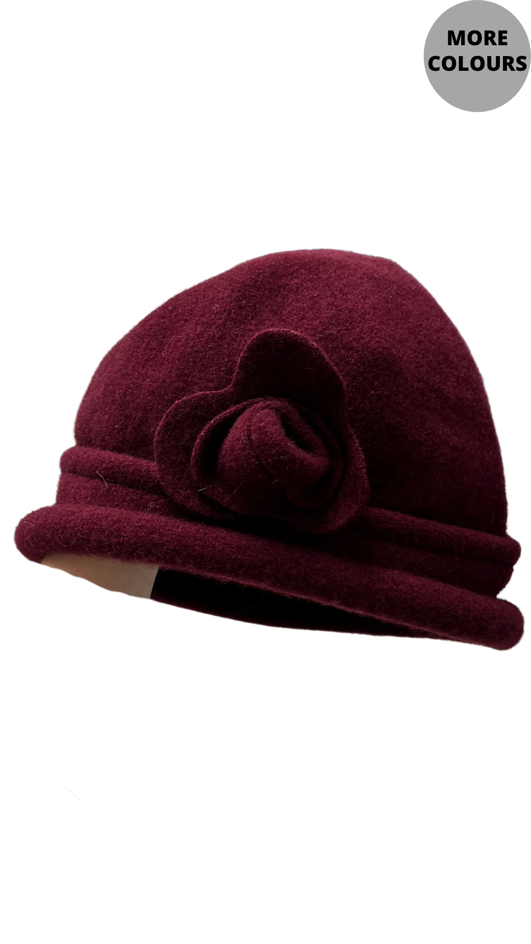 Spencer Wool Cloche Flower Hat. Style PH25372