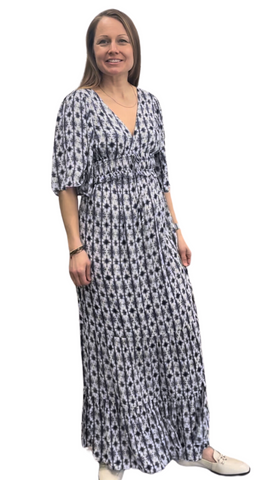 Flutter Sleeve Caroline Maxi Dress. Style PM6914992