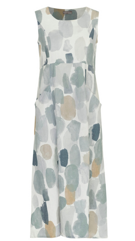 "Brush Strokes" Artist Print Sleeveless Dress. Style DOLC24784