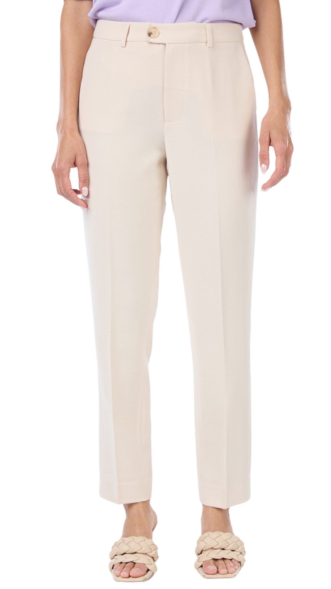 Chino City Cream Trousers. Style ESQ10026