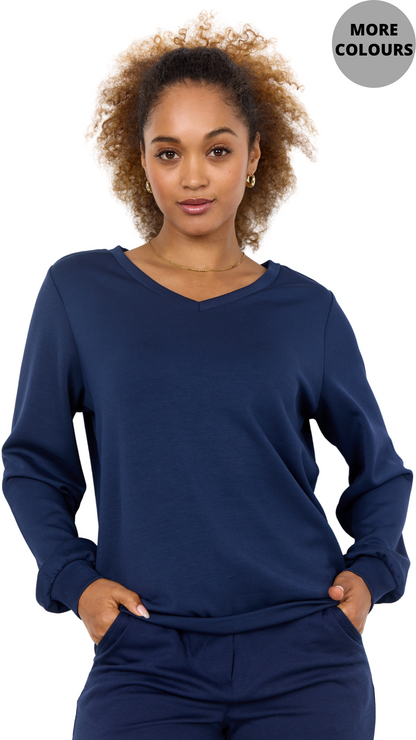 Soft Modal Banu V-Neck Top. Style SOYA3F26701