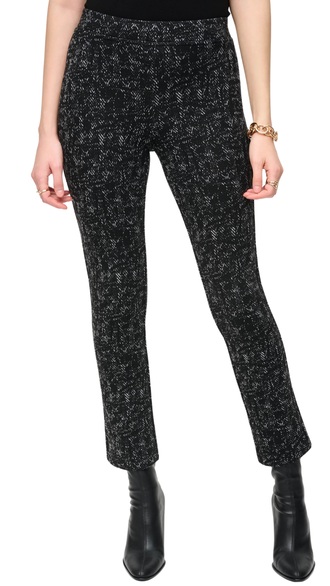 Jacquard Knit Chevron Slim Pant. Style JR243266