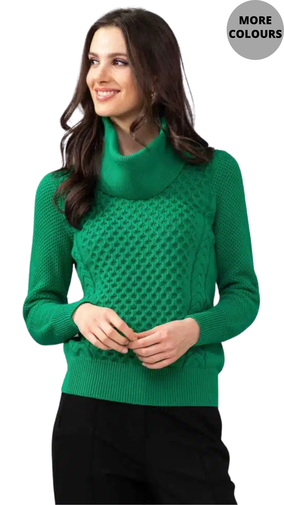 Detached Cowl Textured Knit Sweater. Style ALSA44032