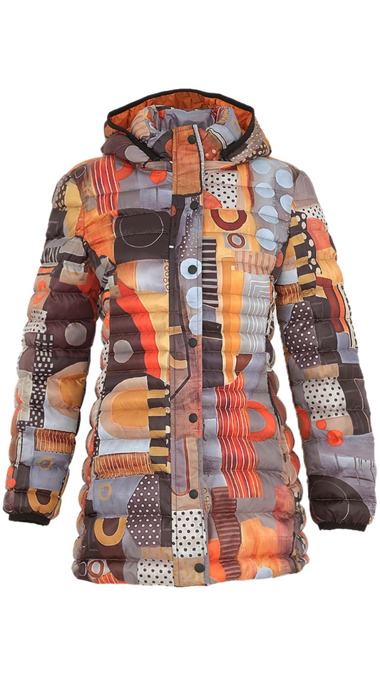 "Life Is A Rollercoaster" Artist Print Puffer. Style DOLC74852