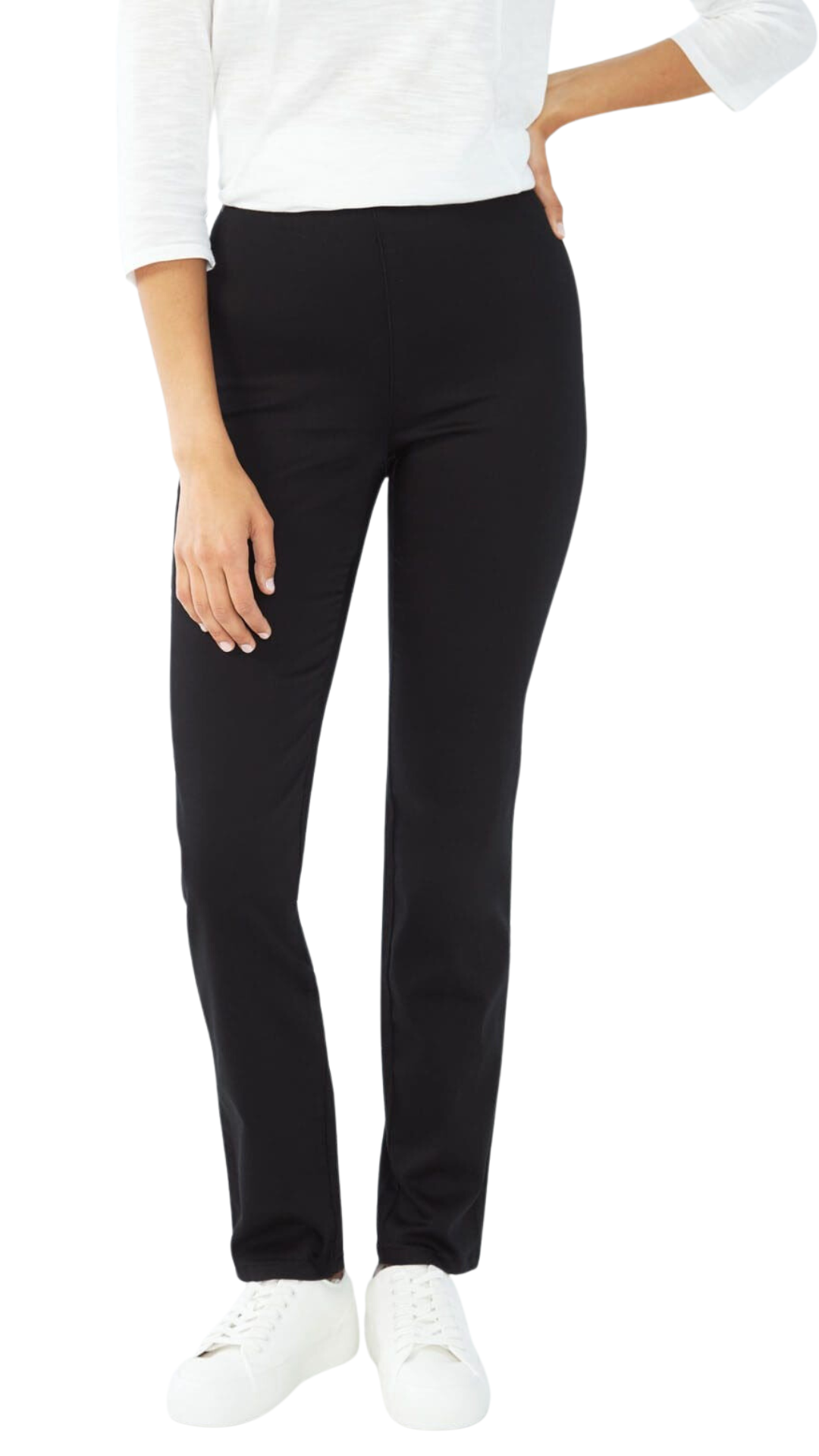 Petite Pull On D-Lux Super Jegging in Ebony or Indigo. Style FD426906N