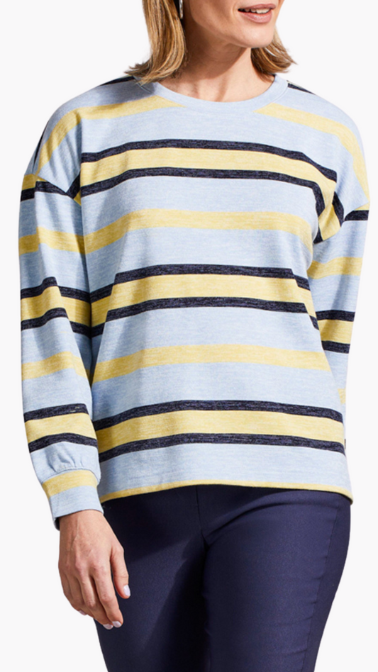 Pull Over Striped Sweater. Style TR1965O-8056