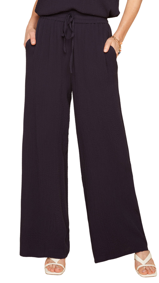 Pull On Wide Leg Crepe Pant. Style RENR11012-54K
