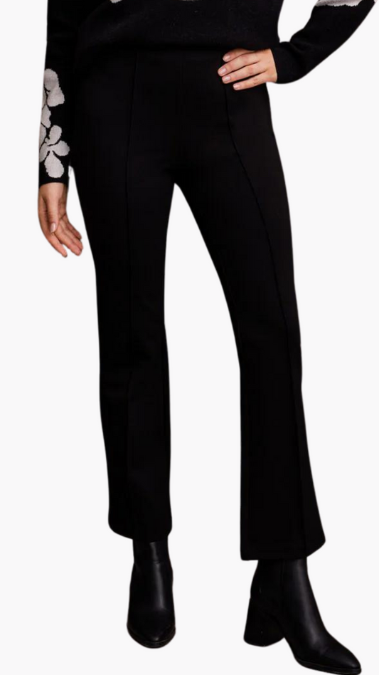 Shiny Pin Stripe Ponte Pull On Pant. Style TR1545O-8080