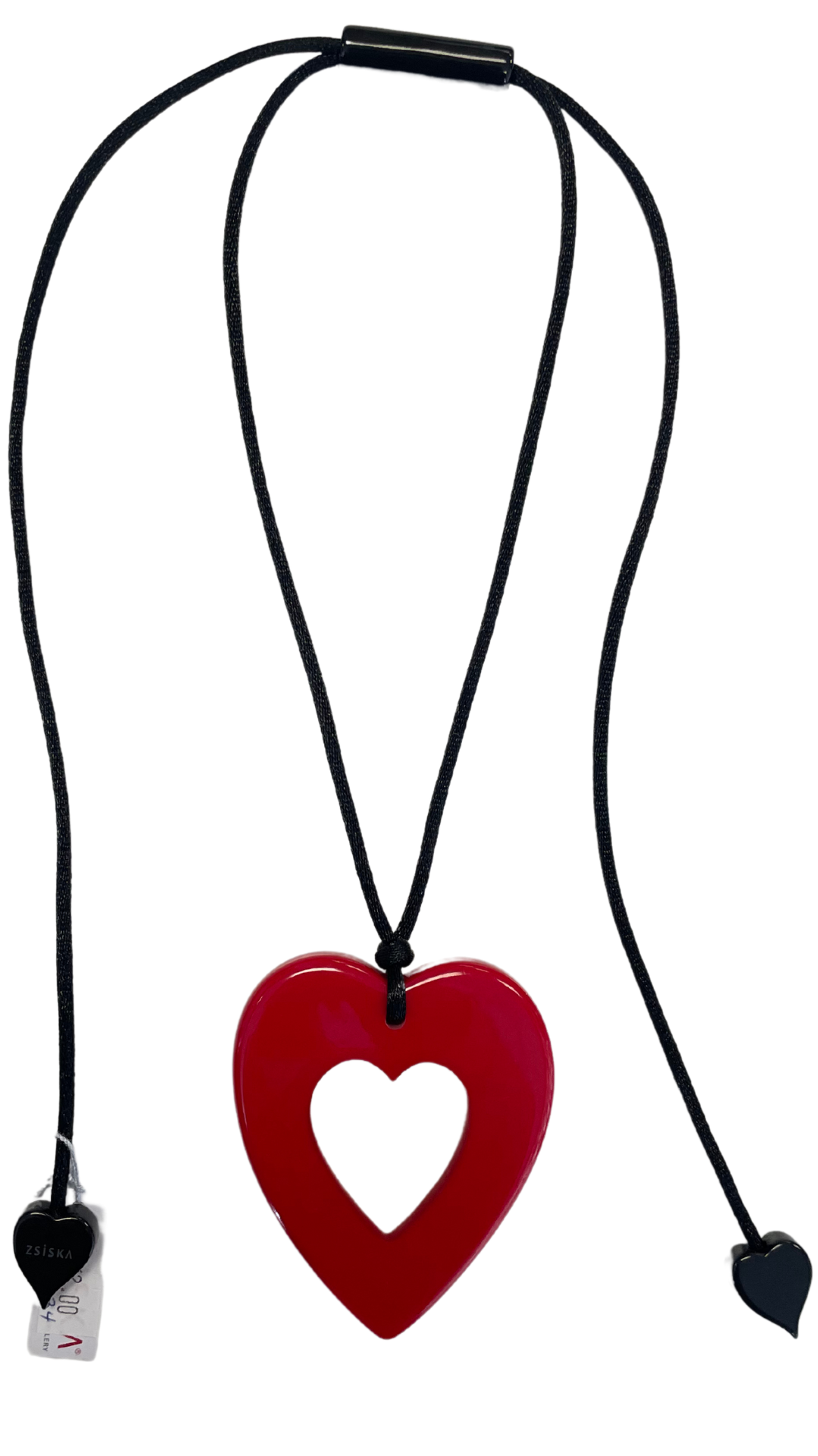 Colourful Statement Collection - Red & Clear Heart. Style 3400205REDQ00