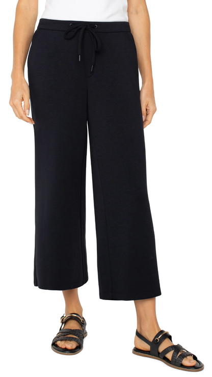 Pull On Wide Leg Cropped Trouser. Style LVLM4583C9
