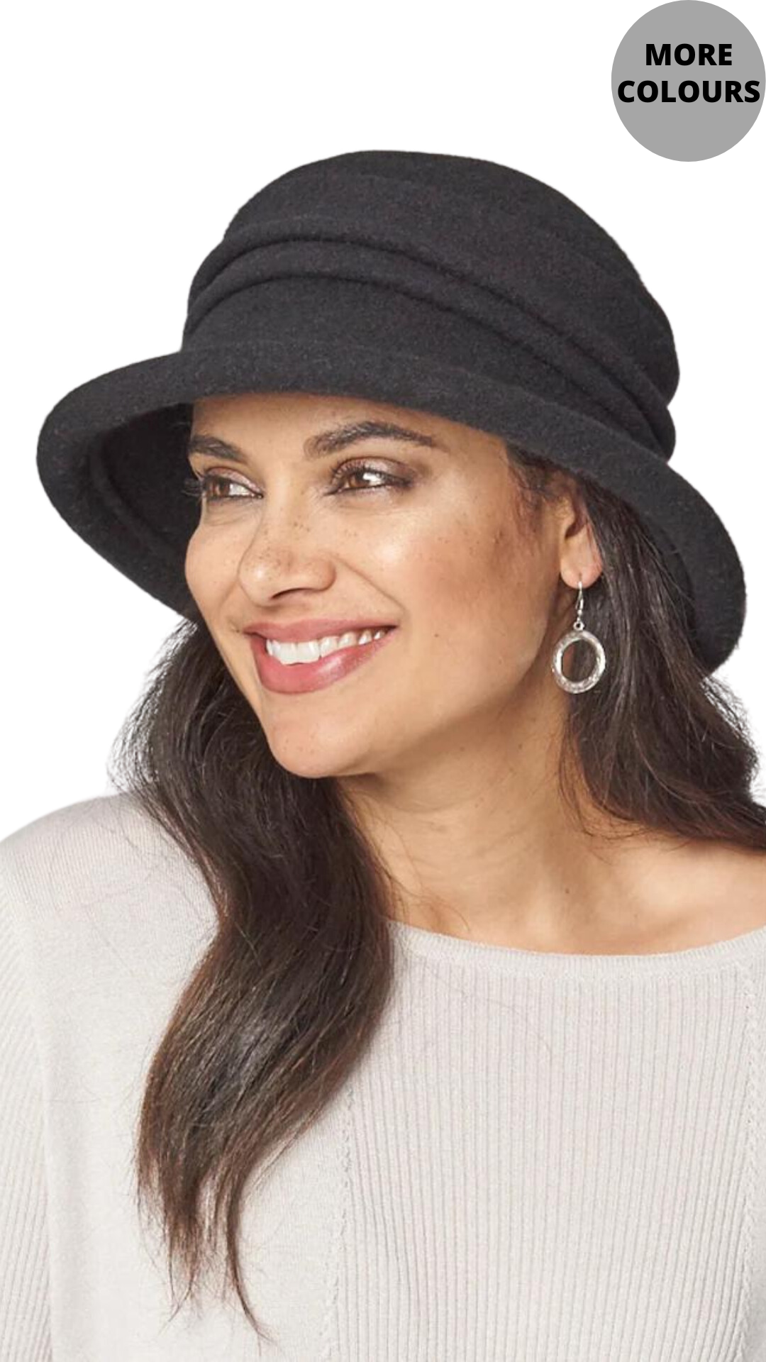 Lauren Brim Wool Hat in Multiple Colours. Style PH25499