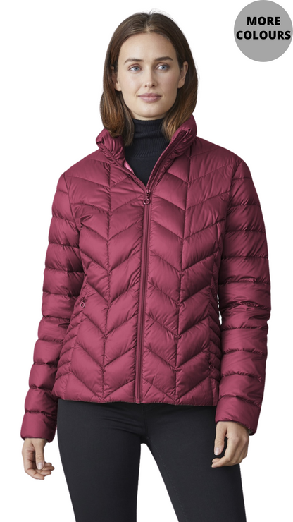 Daisy Cheveron Quilted Puffer Outerwear. Style JUN2040