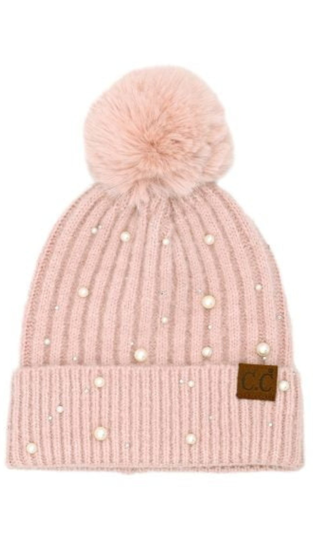 Pearl Embellished Pom Toque. Style MODHAT-4008