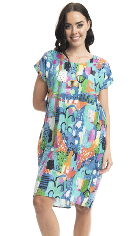 Alanya High Low Bubble Dress. Style ORI3098