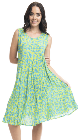 Ios Godet Sleeveless A-Line Dress. Style ORI3087