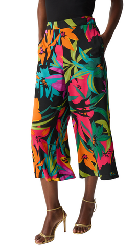 Tropical Print Pull On Culotte. Style JR242211