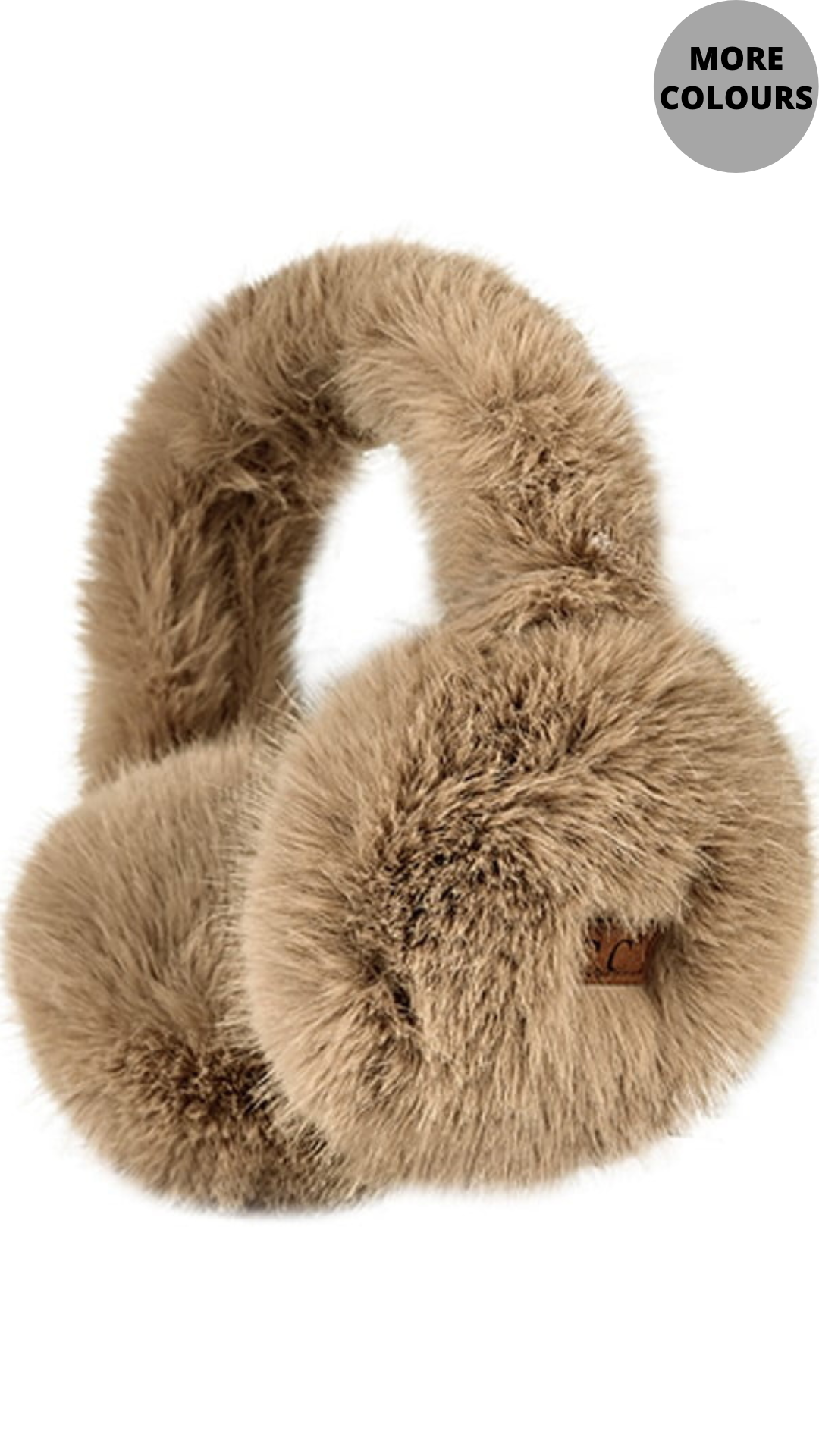 Fuzzy Faux Fur Earmuffs. Style MODEMS-4350