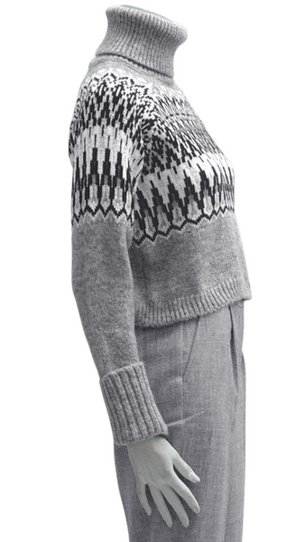 Fair Isle Turtle Neck Sweater. Style PZ8163004
