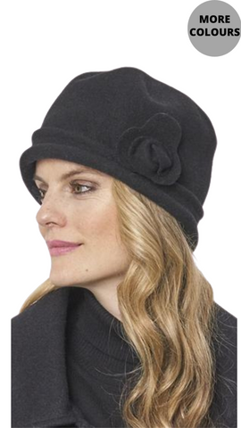 Spencer Wool Cloche Hat in Multiple Colours. Style PH25372