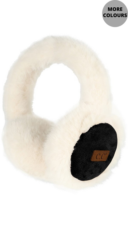 Suede & Faux Fur Earmuffs. Style MODEMS-4491