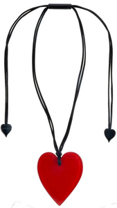 Colourful Statement Collection Large Red Heart Necklace. Style 50602039013Q00