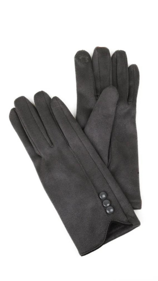 Soft & Stretchy Touchscreen Grey Gloves. Style CARA9000-GRY