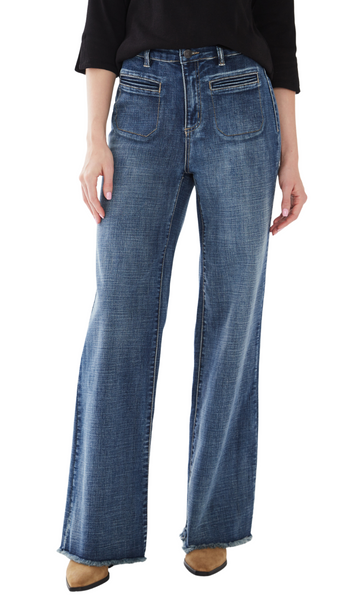 Suzanne Wide Leg Patch Pocket Jean. Style FD6775809