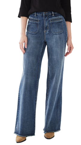 Suzanne Wide Leg Patch Pocket Jean. Style FD6775809