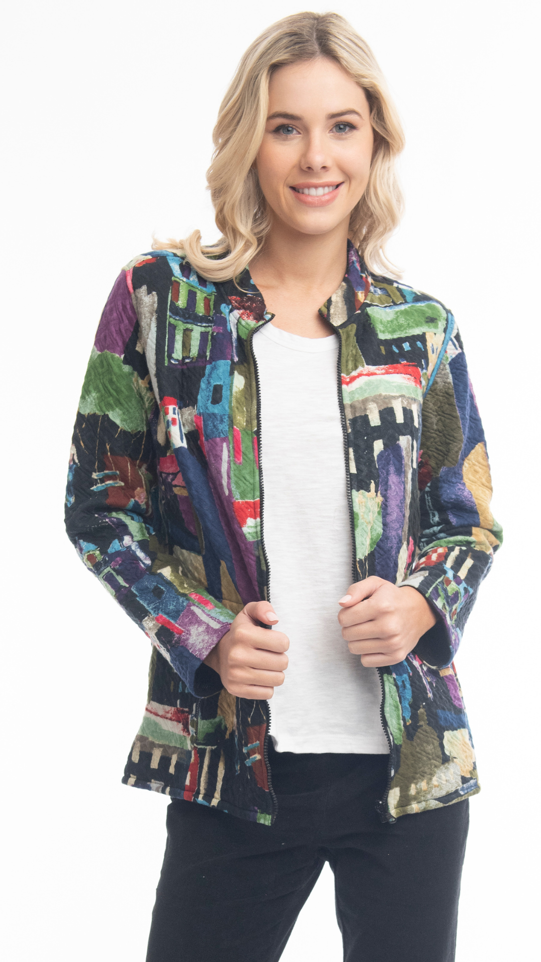 Reversible Zip Up Jacket. Style ORI22944