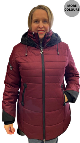 Drawcord Side Double Front Zip Outerwear. Style NSC705R