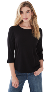 Rib Knit Top in Multiple Solid Colours. Style FD3402161