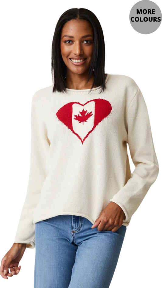 Maple Leaf Heart Sweater. Style PH87284