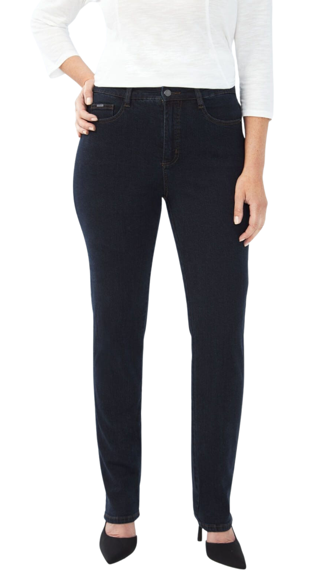 Suzanne High Rise Straight Leg Jean. Style FD6043002